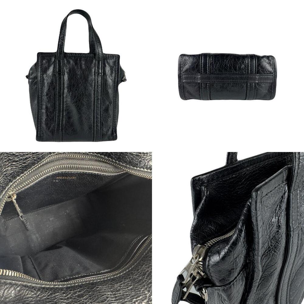 Balenciaga Bazaar Shopper XS Leather Handbag Black - Picture 3 of 4